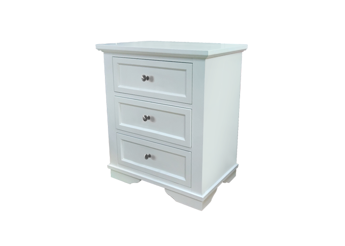 Devon 3 Drawers Bedside Table